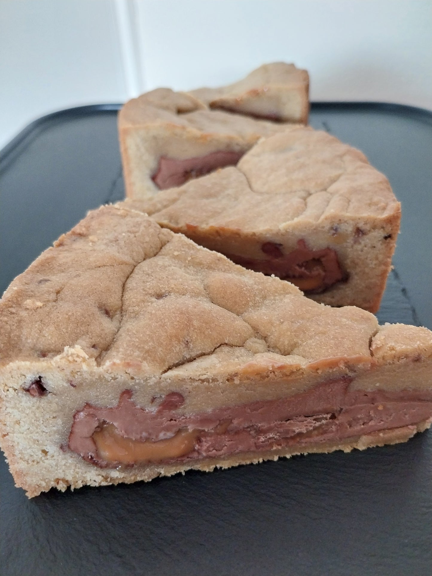 Chocolate Caramel Cookie Pie