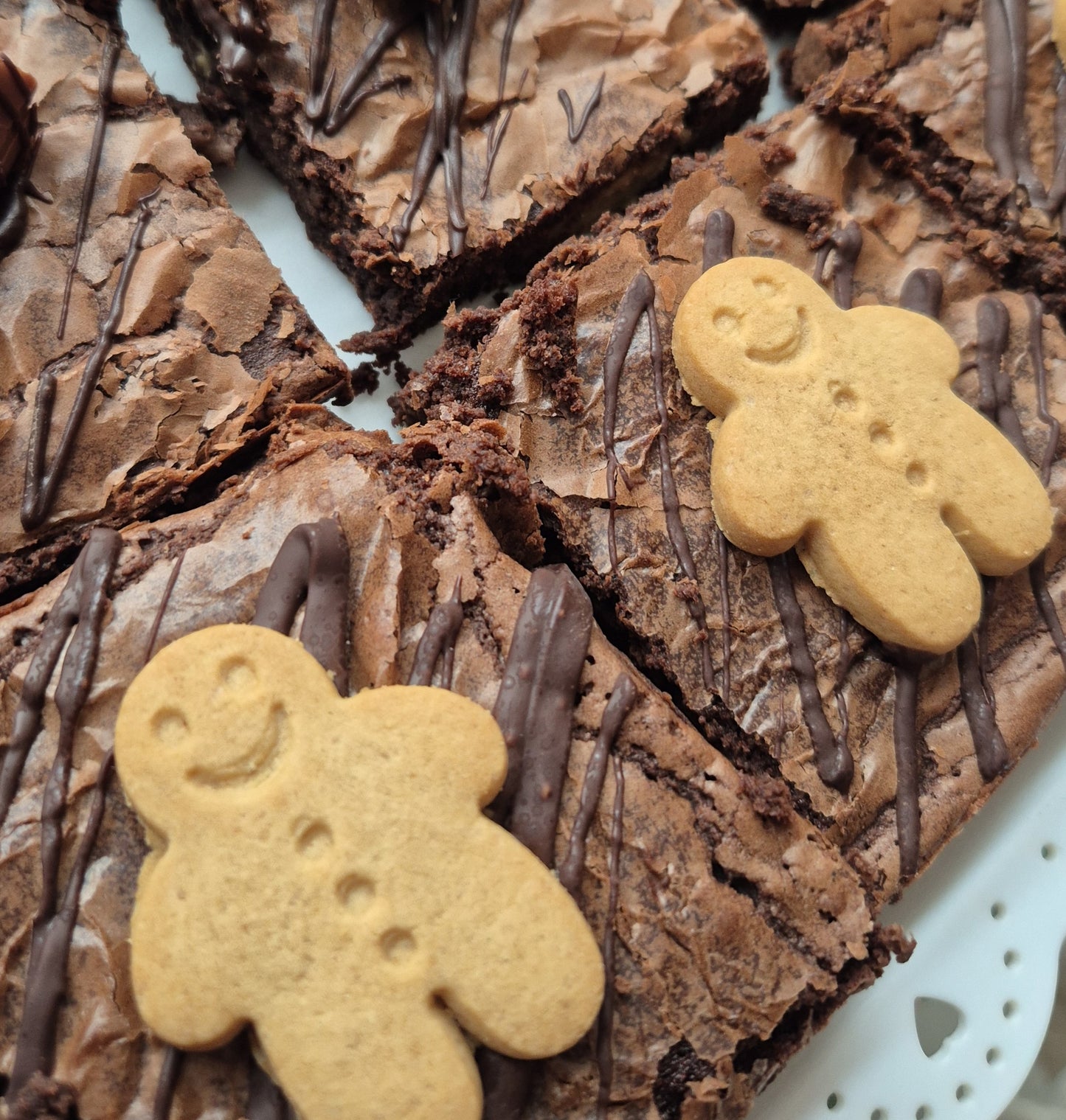 chocolate gingerbread brownies