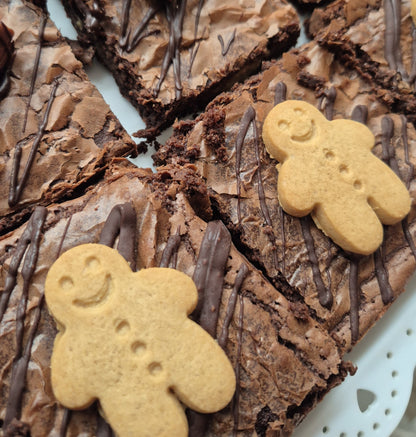 chocolate gingerbread brownies